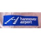 Aufnäher "airport hannover" (blau / weiß)