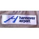 Aufnäher "airport hannover" (weiß / blau)
